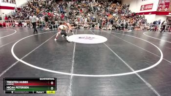 157 lbs Quarterfinal - Micah Petersen, Cokeville vs Trenten Hubbs, Laramie