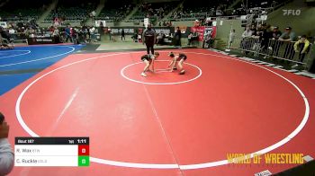 70 lbs Semifinal - Rylen Wax, Burnett Trained Wrestling vs Cade Ruckle, GOLDRUSH Academy