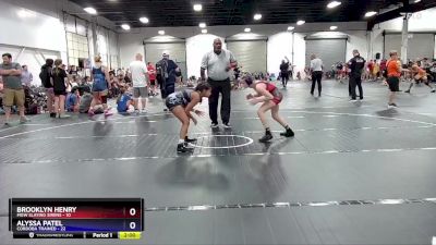 90 lbs Round 5 (8 Team) - Brooklyn Henry, MGW Slaying Sirens vs Alyssa Patel, Cordoba Trained