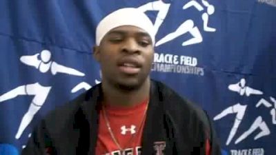 Omo Osaghae After 60m Hurdles Prelim 2010 NCAA Indoor Championships