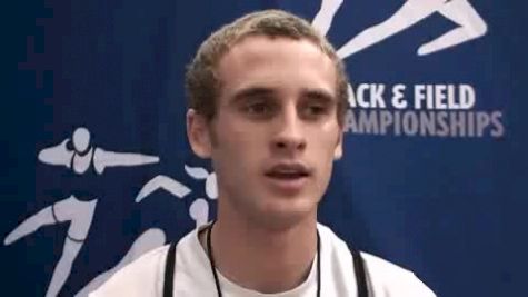 Patrick Casey After Qualifying for Final in 1 Mile Run 2010 NCAA Indoor Championships