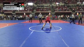 144 lbs Champ. Round 1 - Lavonntae Morigeau, Mountain Man vs Weston Burrow, Lockwood Wrestling Club