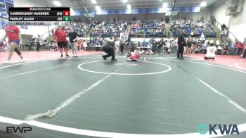 67 lbs Rr Rnd 1 - Camberleigh Hausner, Sperry Wrestling Club vs Paisley Allen, Caney Valley Wrestling