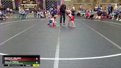 52-56 lbs Round 1 - Dallas Pierce, Cookeville Youth Wrestling vs Bentley Melson, Backyard Brawlers