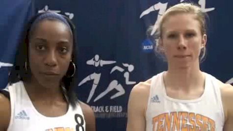 Chanelle Price and Phoebe Wright on tomorrow's 800 final 2010 NCAA Indoor Championships