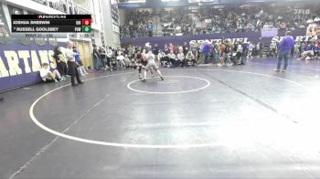 126 lbs Champ. Round 1 - Joshua Sherwin, University High vs Russell Goolsbey, Powell
