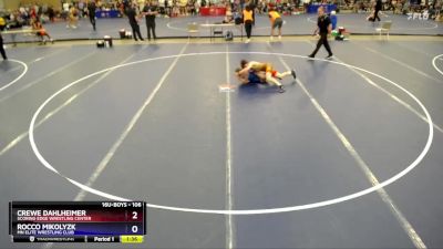 106 lbs Cons. Round 3 - Crewe Dahlheimer, Scoring Edge Wrestling Center vs Rocco Mikolyzk, MN Elite Wrestling Club