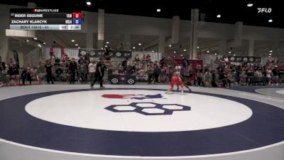 61 lbs Cons. Round 2 - Rider Seguine, Team Idaho vs Zachary Klarcyk, KLAWS (Kids Love Amateur Wrestling Style)