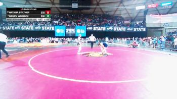 Girls 1B/2B/1A 135 Champ. Round 2 - Bailey Womack, Ilwaco (Girls) vs Natalia Stiltner, Seton Catholic (Girls)