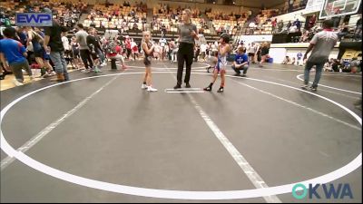 47-54 lbs Rr Rnd 3 - Eva Galindo, Choctaw Ironman Youth Wrestling vs Addilynn Fuller, Comanche Takedown Club