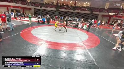 126 lbs Cons. Round 3 - Daniel Samayoa, Putnam City Freestyle Wrestling Club vs Zachariah Flores, Highlander Youth Wrestling