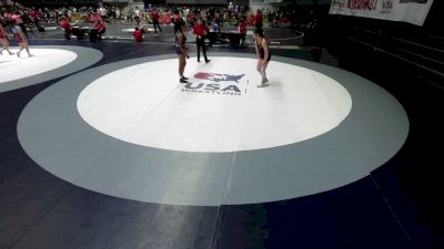 130 lbs Cons. Semis - Olivia Anderson, SilvaBack Training Center vs Natalie Garza, Golden Tribe Wrestling