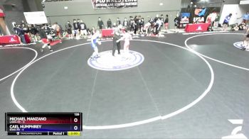 126 lbs Round 4 (16 Team) - Michael Manzano, LAWA-FR vs Cael Humphrey, IEWA-FR