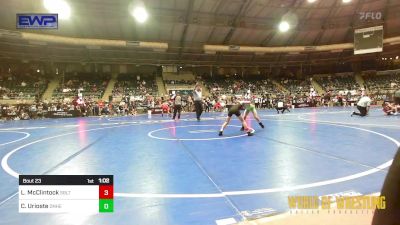 64 lbs Round Of 16 - Lane McClintock, Sebolt Wrestling Academy vs Cruz Urioste, Team Donahoe