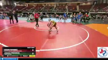 52 lbs Round 1 - Aydan Ramirez, Brazos Valley Wrestling Club vs Joshua Pridgeon, -Unattached