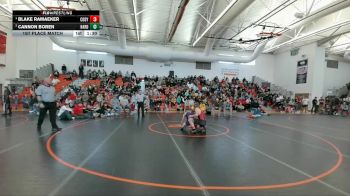 144 lbs 1st Place Match - Blake Ramaeker, Huntley Project (Worden) vs Cannon Boren, Thermopolis