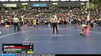 90 lbs Champ. Round 1 - Philip Streff, UWC vs Trevor Christenson, Bobcat Wrestling Club