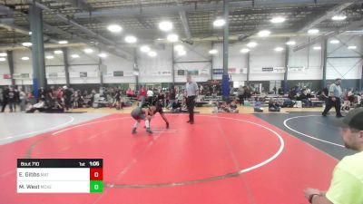 100 lbs Semifinal - Elijah Gibbs, Mat Demon WC vs Mason West, McKenzie River Mat Club