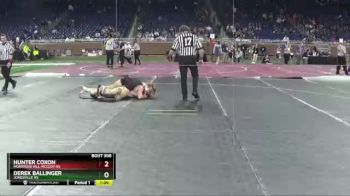 D4-144 lbs Semifinal - Hunter Coxon, Montrose Hill-McCloy HS vs Derek Ballinger, Jonesville HS