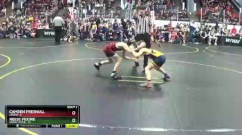 67 lbs Quarterfinals (8 Team) - Camden Presnull, Linden vs Reese Moore, Grand Ledge