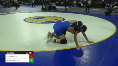 155 lbs Quarterfinal - Symone Jewell, Northgate vs Angelinah De Leon, Santa Clara