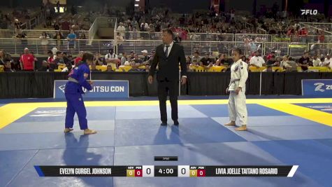 Livia Joelle Taitano Rosario vs Evelyn Gurgel Johnson 2025 Pan Kids Jiu-Jitsu IBJJF Championship
