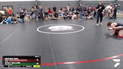 145 lbs Round 4 - Wyatt Ballard, Unattached vs Graysen Serl, CNWC Concede Nothing Wrestling Club