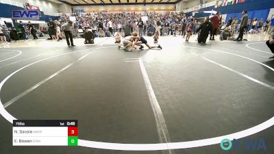 75 lbs Final - Nathan Savoie, American Killer Bees Edmond vs Easton Bowen, Standfast OKC