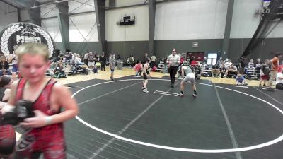 100 lbs Quarterfinal - Forrest Whiteman, Hotshots Wrestling vs Tyson Huguenin, Basement Boys