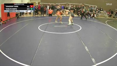 170 lbs Cons. Round 4 - Evelyn Wirfs, Sprague vs Khadijah Tabib, Dallas