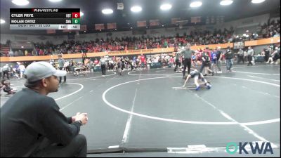 55 lbs Consi Of 8 #2 - Cyler Frye, HBT Grapplers vs Nolan Ortiz, Shelton Wrestling Academy