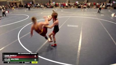 160 Championship Bracket Quarterfinal - Zane Engels, Northfield vs Kyler Walters, Shakopee