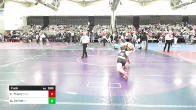 144-I2 lbs Final - Dylan Marra, RedNose Wrestling School vs Gavin Barker, Hopewell