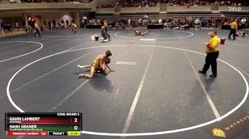 114 Championship Bracket Cons. Round 3 - Nash Graner, Plainview Elgin Millville vs Gavin Lambert, Hastings