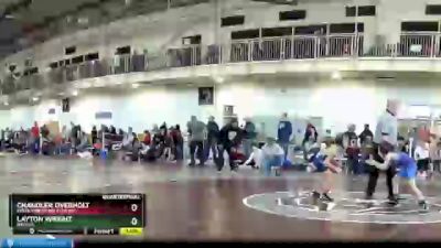 53 lbs Quarterfinal - Chandler Overholt, Delta Wrestling Club Inc. vs Layton Wright, Indiana