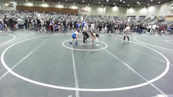 70 lbs Consi Of 16 #2 - Hagan Engle, No Team vs John McLean, Cloverdale Wresting Club