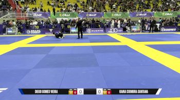 Kaina Coimbra Santana vs Diego Gomes Vieira 2025 Brasileiro Jiu-Jitsu IBJJF