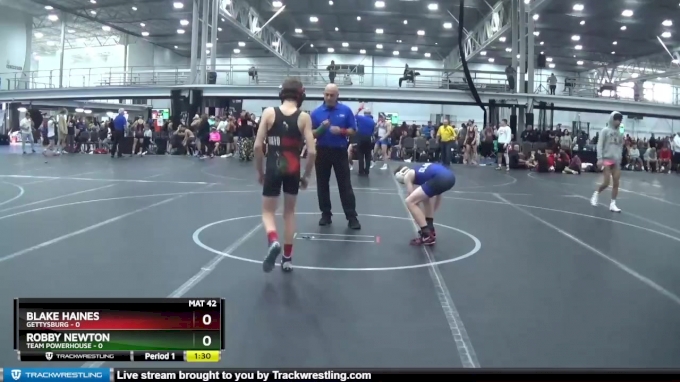 98 lbs Round 2 (4 Team) - Blake Haines, Gettysburg vs Robby Newton ...