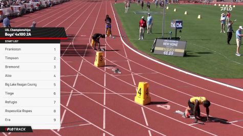 High School Boys' 4x100m Relay 2A, Finals 1