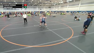 250 lbs Cons. Round 2 - Charles Sherman, Unattached vs Adin Beckley, Unattached