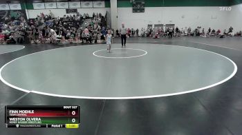 50 lbs Semifinal - Finn Moehle, Team Central vs Weston Olvera, Honey Badger Wrestling