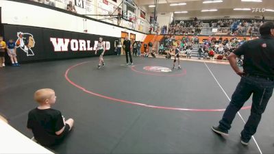 98 lbs Quarterfinal - Solomon Archambault, Lander Middle School vs Brayson Bilodeau, Worland Middle School
