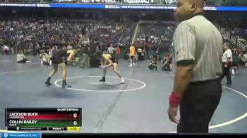 4 lbs Quarterfinal - Jackson Buck, Lumberton vs Collin Bailey, Davie