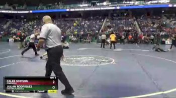 3 lbs Quarterfinal - Caleb Simpson, Parkwood vs Julian Rodriguez, Eastern Alamance