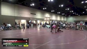 130 lbs Round 5 (6 Team) - Claire Betz, Big Money Movin vs Kailani Barrientos, Florida Girls All Stars