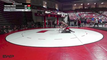 130 lbs Rr Rnd 2 - Teyanna Fields, Lawton vs Peyton Reaves, Perry Girls Wrestling Club