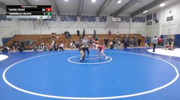 159 lbs Champ. Round 2 - Gabriella Celaya, Saint Francis vs Olivia Faust, Buchanan