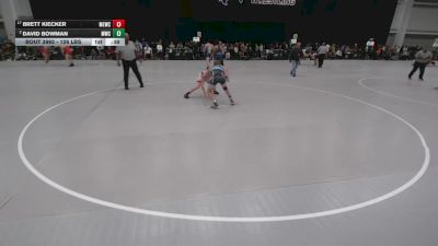 126 lbs Cons. Rd Of 16 - David Bowman, Monrovia Wrestling Club vs Brett Kiecker, MN Elite Wrestling Club