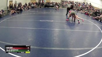132 lbs Round 5 (6 Team) - Liam Frey, North Dakota 1 vs Talas Zimmerman, Iowa USA Grey