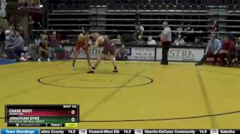 152 lbs Quarterfinal - Jonathan Dyke, Belleville-Republic County vs Chase Root, Silver Lake